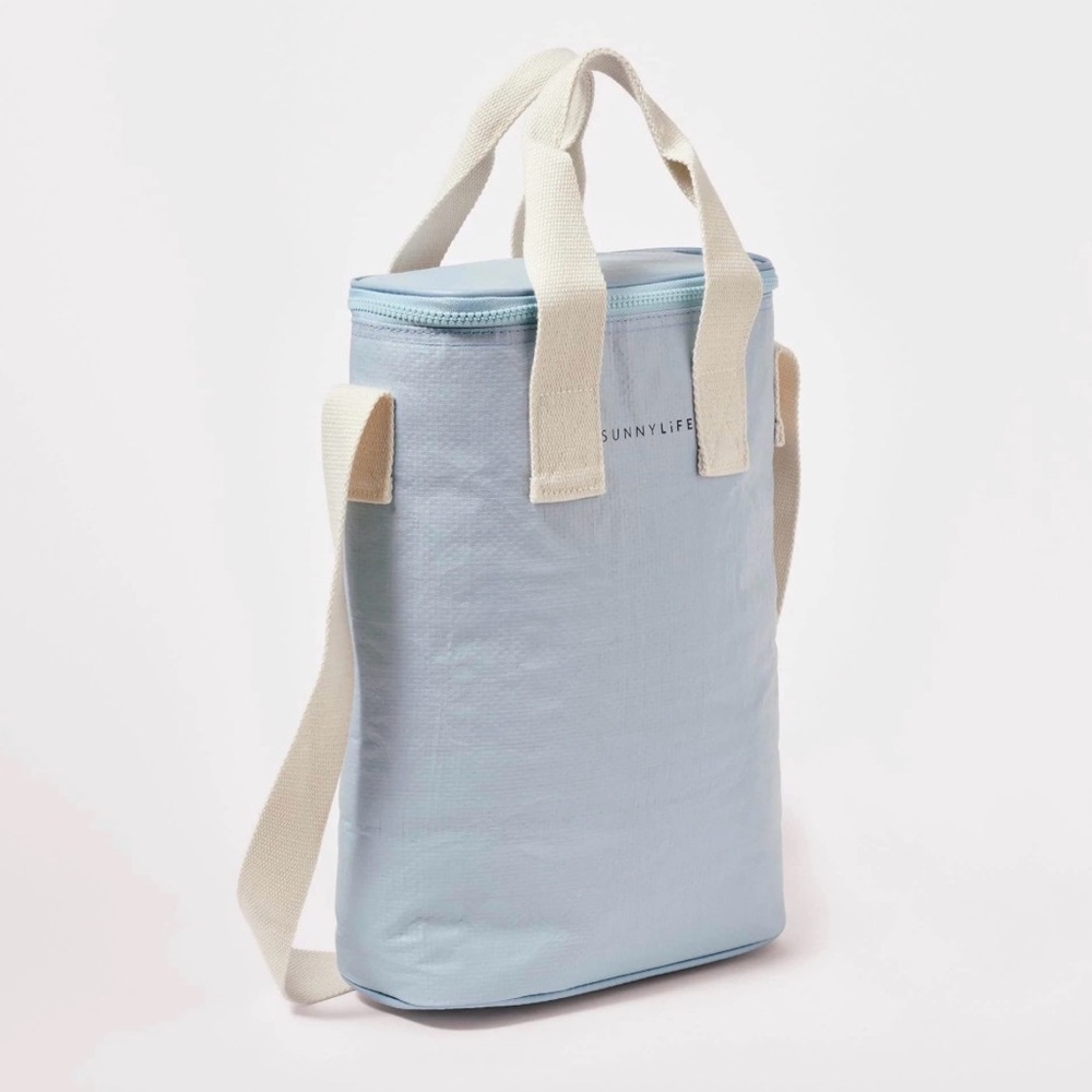 Sunnylife Light Blue Insulated Cooler Bag NWT Crossbody Lunch Tote Beach - Picture 2 of 12